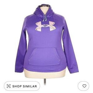 Purple Under Armour Hooded Sweatshirt 2X